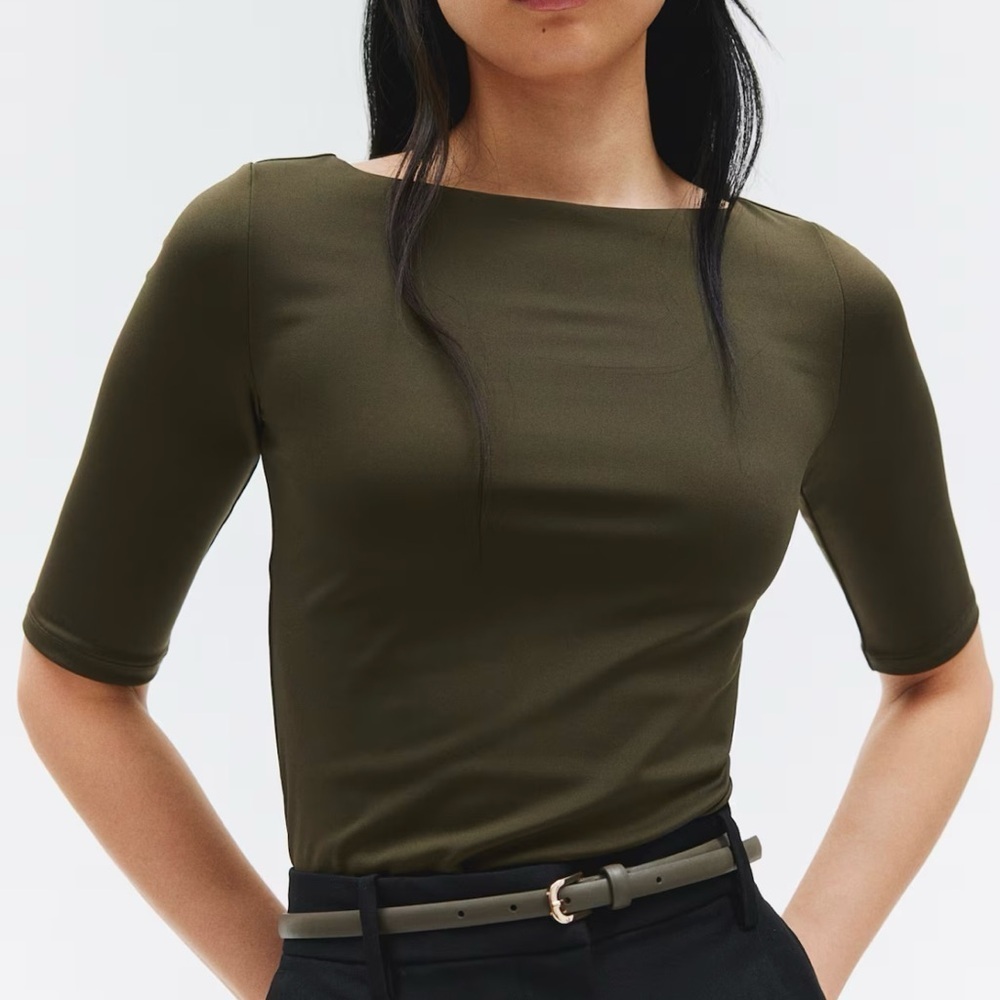 NWT H&M Boat Neck Top